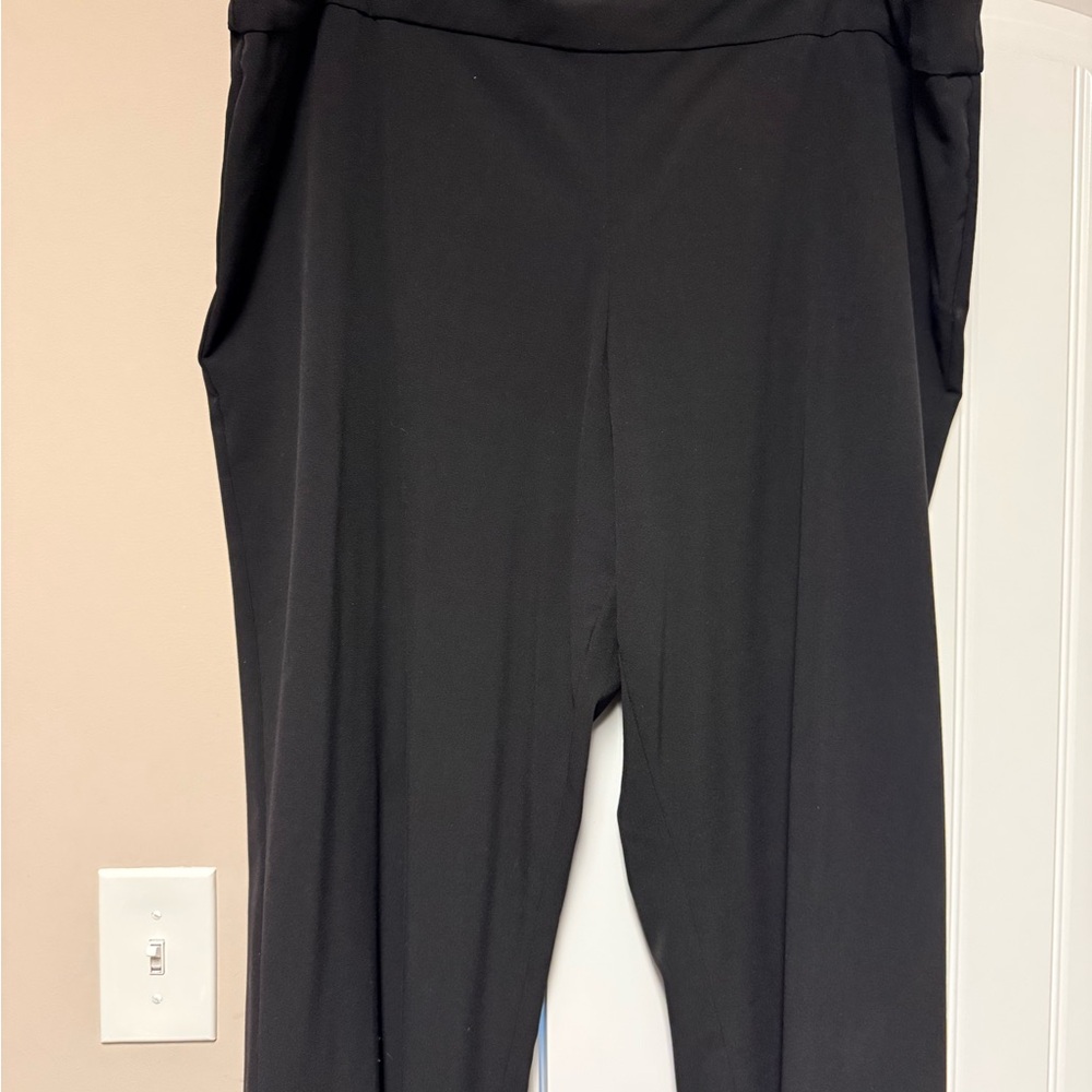 Roz & Ali Classic Black Straight Leg Pants